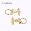 18K Gold Plated OT Clasps Connectors For DIY Jewelry Making,Dainty Brass Butterfly Toggle Clasps DIY Jewelry Making Supplies
