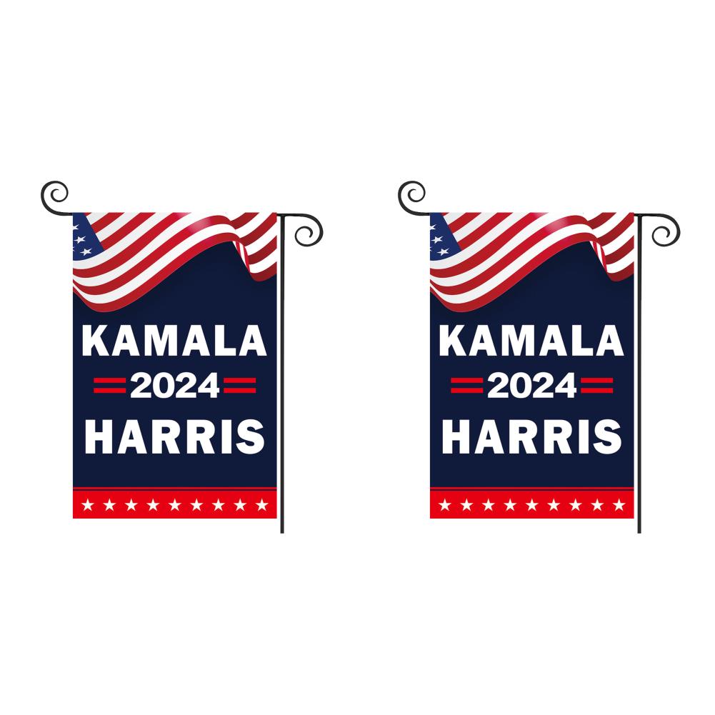 1-5Pc Kamala Harris 2024 Bandeira de jardim com cores vivas Bandeira Kamala Harris Bandeira de quintal Kamala Harris para eleição presidencial americana