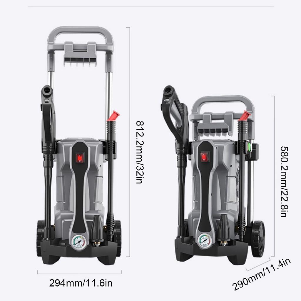 220V-230V 150Bar Car Washing Machine 3800W Cleaner Pump Foam Generator Sink Accessories High Pressure Washer For Parkside Pressure Sprayer