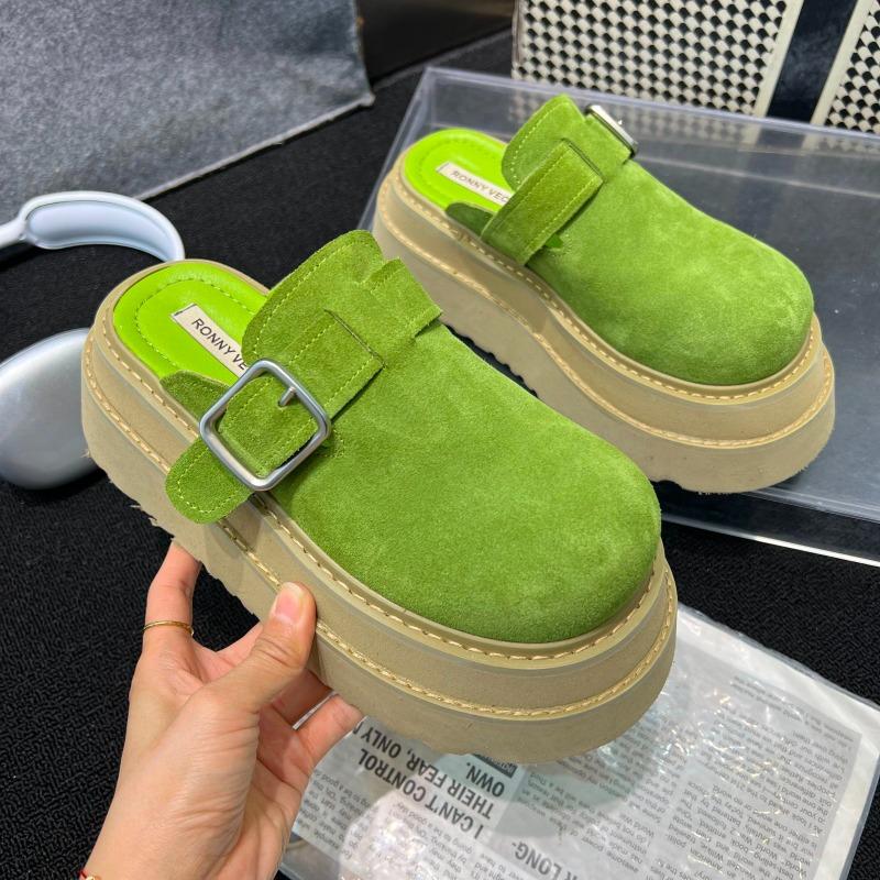 Fashion Women Mules Shoes Platform Slippers Flat Sandals Casual Summer Sport Sneakers 2025 Trend Brand High Heels Shoes Flip Flops Mujer