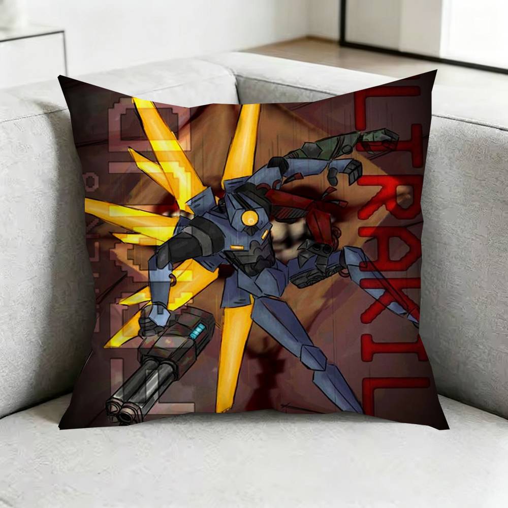 ULTRAKILL GGame Pillow Case Square DoubleSided Sofa Cushion Cover Bedroom Bedside Pillow Gift