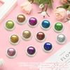 12-Piece Set of Mirror Nail Powder, Aurora, Gold, Silver, Pink, Blue, Purple, Metallic Powder for Gel Nails and Resin
