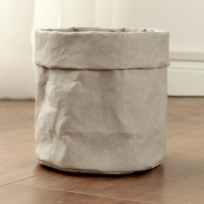 

Садовый цветочный горшок Водонепроницаемый Экологичный крафт-бумажный горшок для растений Многофункциональный многоразовый мешок для растений Украшения L серый