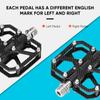 Pedal, 3 Bearing Anti Skid Mountain Bike Flat Pedal for All Terrain Riding