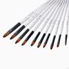1 Mixed Set - Nylon Hair Handle Brush for Acrylic Beginners Art Supplies