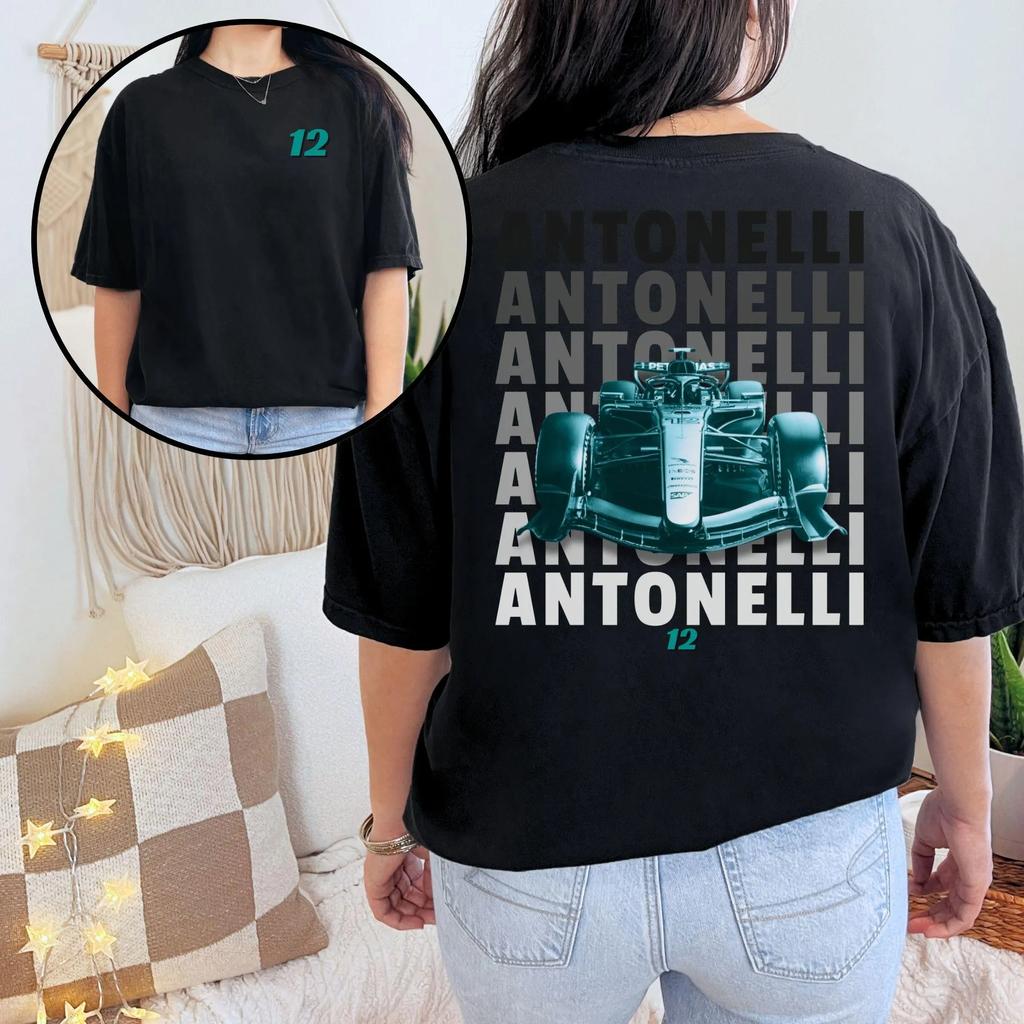 Racer Kimi Antonelli Grand Prix Champion Unisex Cotton T Shirt 2026 Summer New Unisex And Unisex Y2k Short Sleeve Graphicst Tshirt