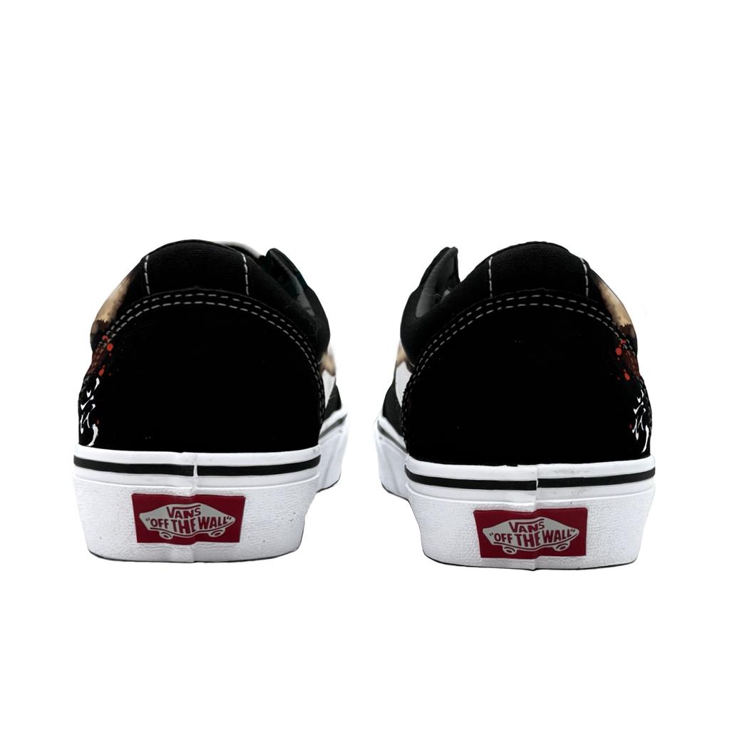 Vans Ward Abriebfest Abriebfest Niedrig geschnittene Skateboard-Schuhe Herren Schwarz Rot VN0A36EMC4R(Team613-)