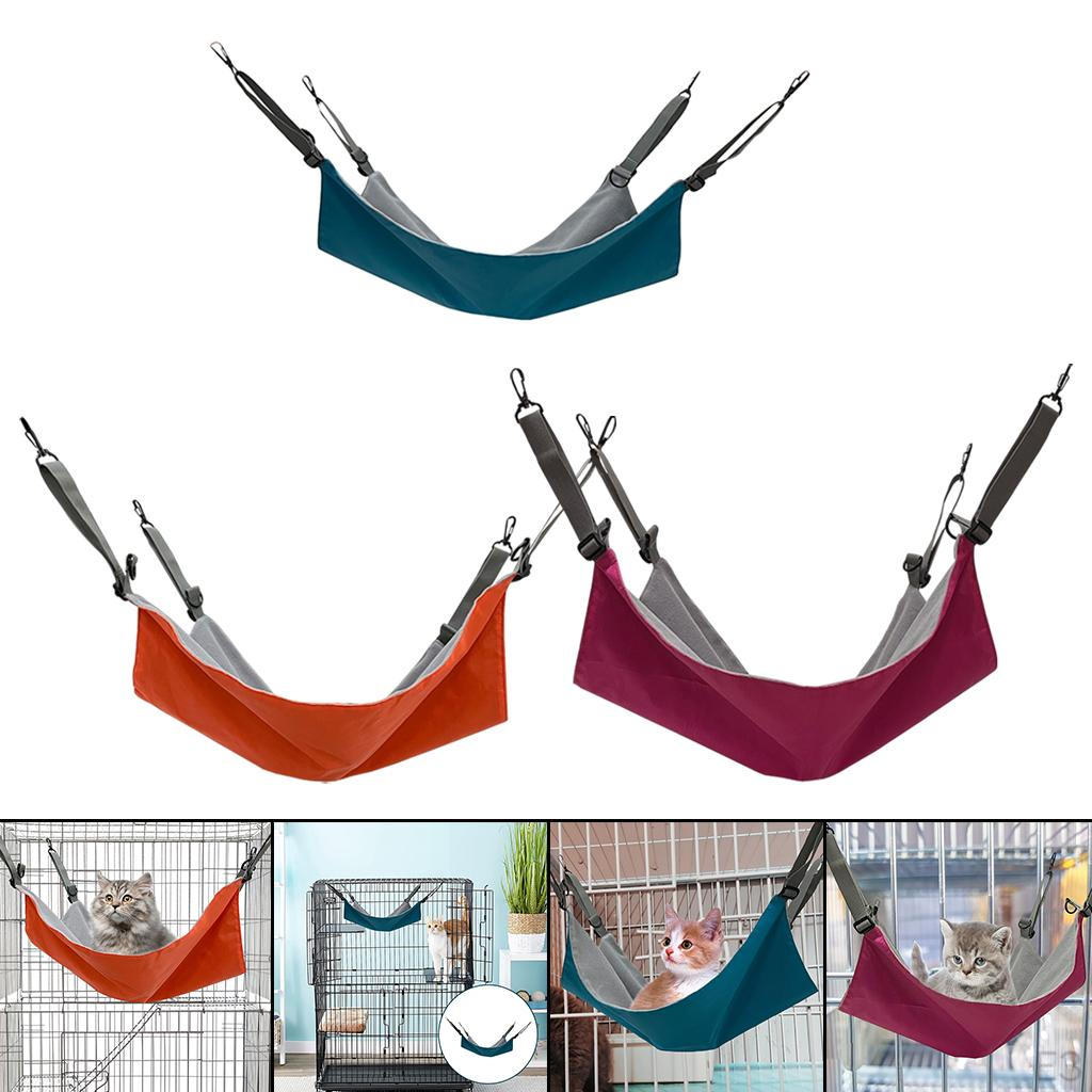 Cat Hammock Bed Holds Up To 20lbs with Adjustable Straps Heavy Duty Ferret