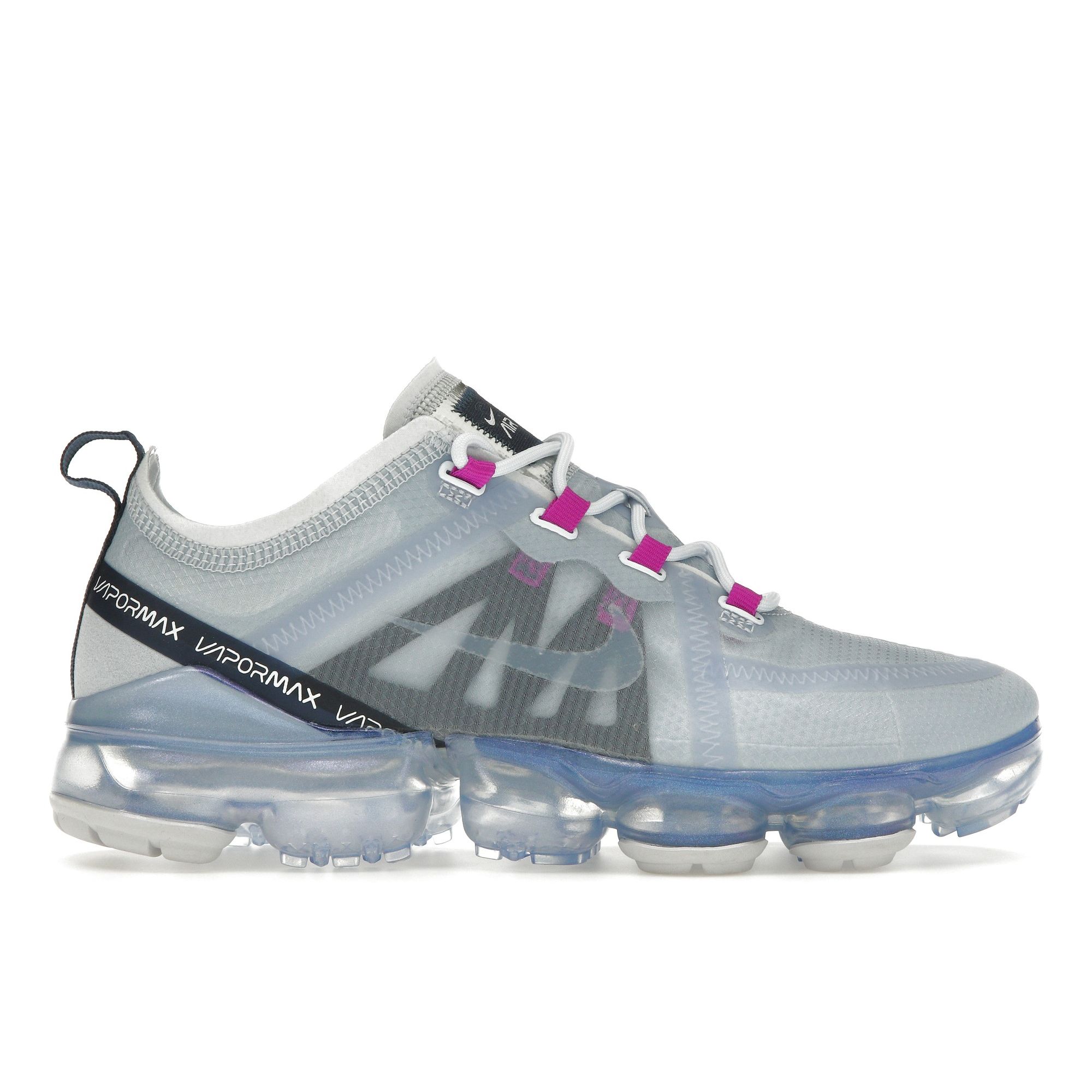 

Nike Air VaporMax 2019 Football Grey Женские кроссовки Obsidian Metallic-Silver White AR6632-023