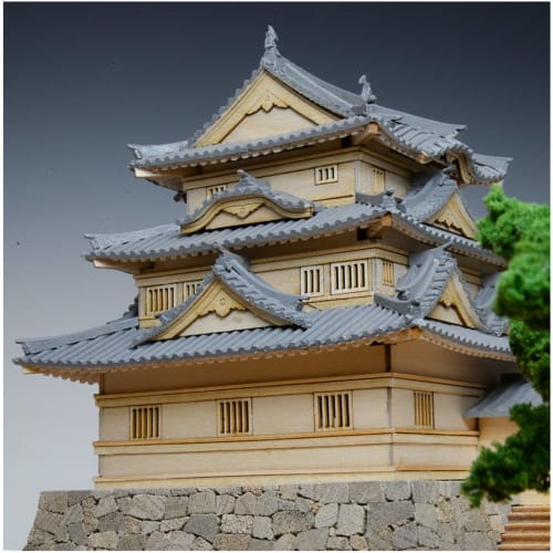Woody Joe 1/150 Uwajima Castle Wooden Model Assembly Kit