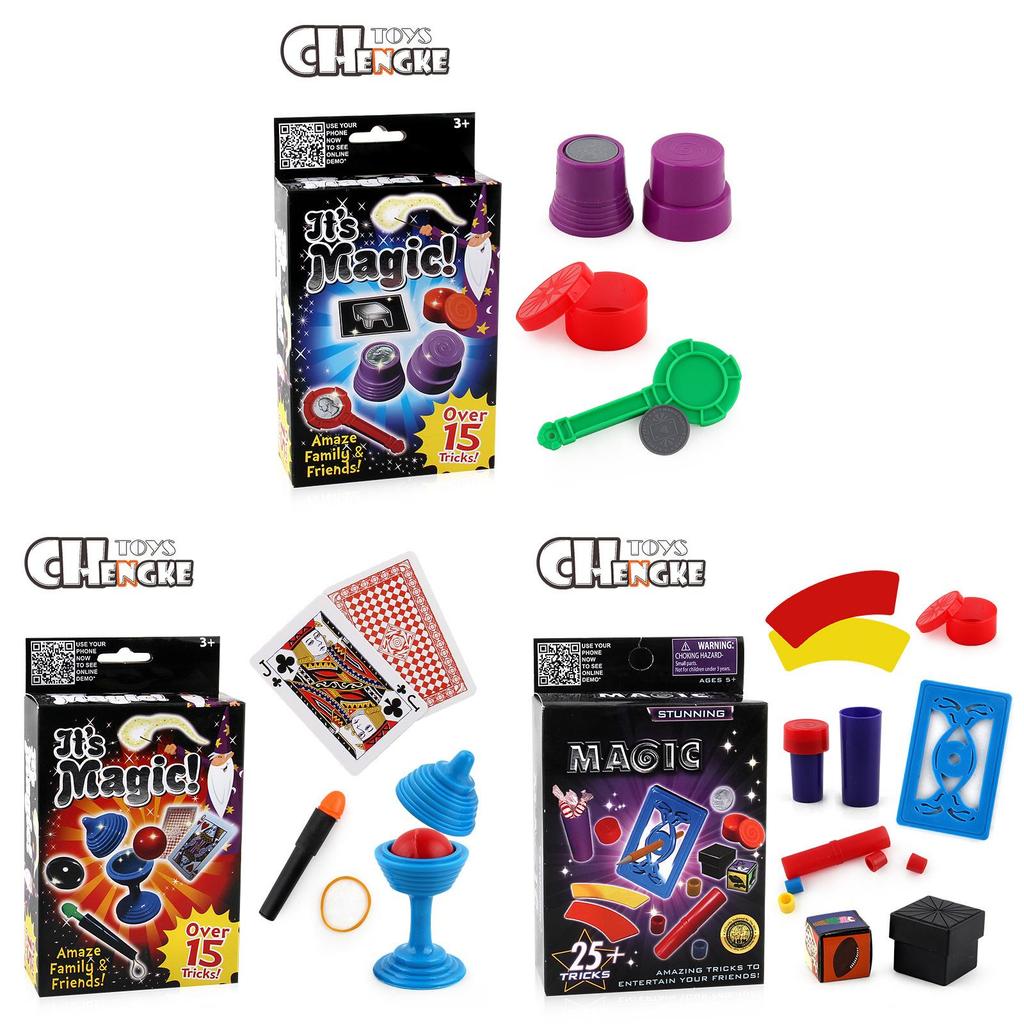 Magic Trick Set For Kids With Plastic Props And Stage Performance Skills For Holiday Gifts