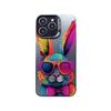 Graffiti sunglasses rabbit for Apple 15Promax phone case iPhone16 cute 14 new 13 premium 17