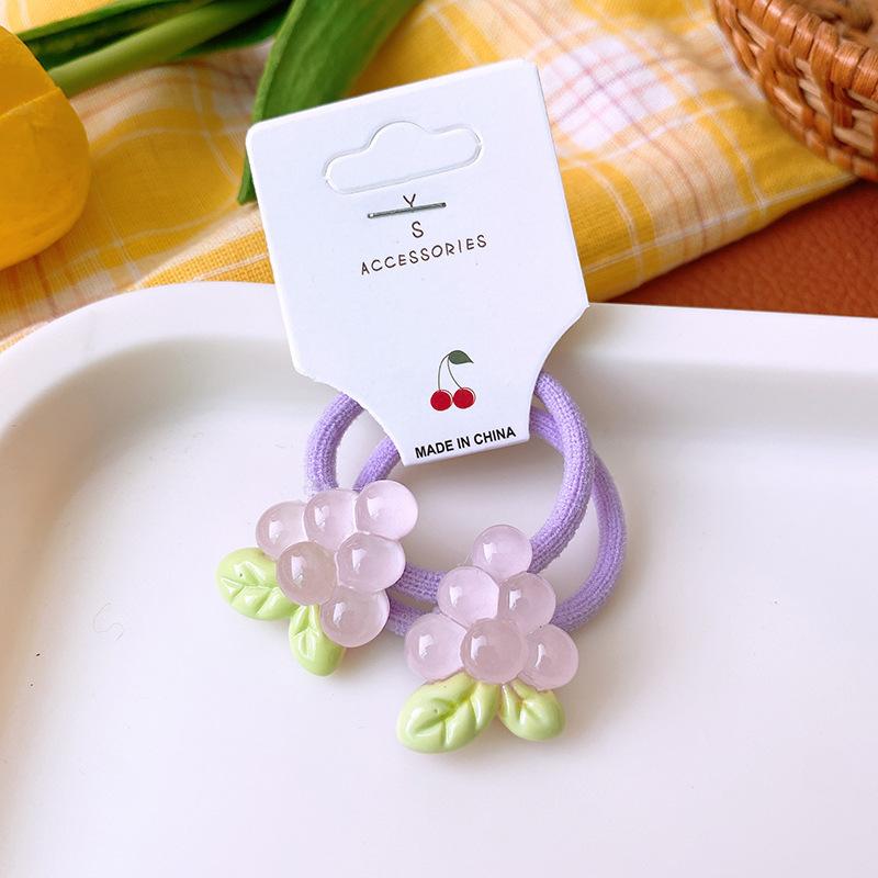 2pcs Elastic Hair Bands for Baby Girls Candy Color Hair Ring Hair Rope Children Headwear Kids Toddler Accessories