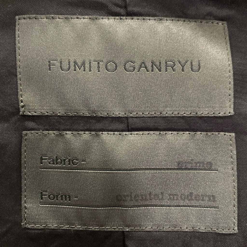 FUMITO GANRYU FU3-BL14 Black Kimono Coach Jacket Jacket 2 blackUsed
