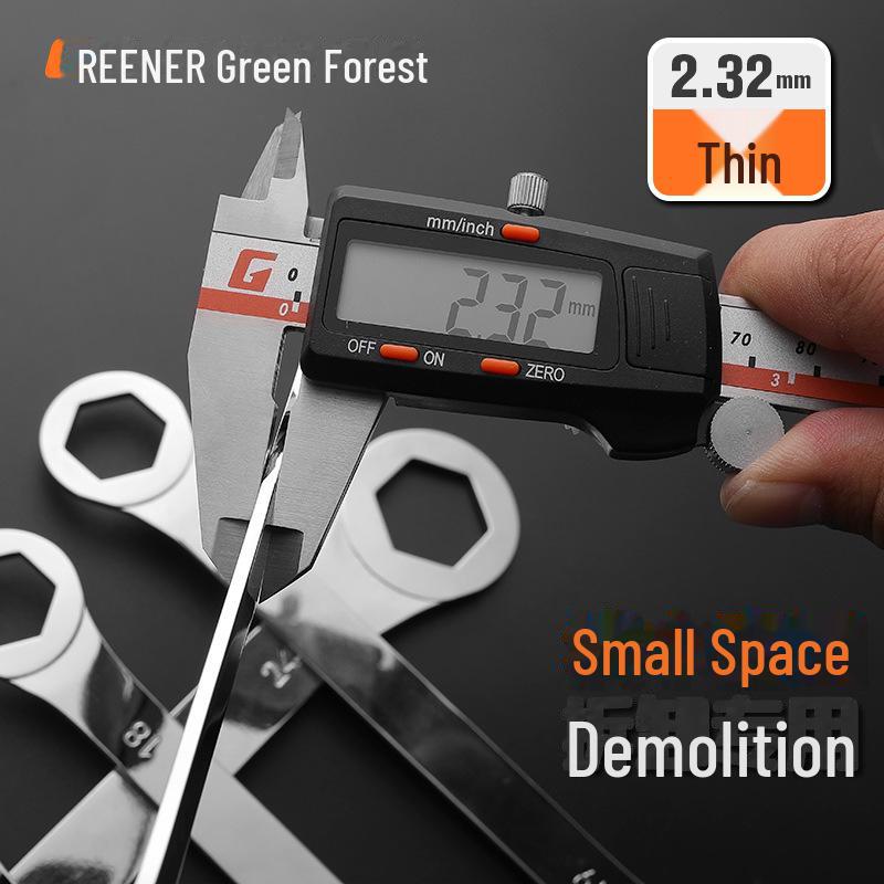 Green Forest Thin Open End Wrench Set: Complete Hardware Tool Set