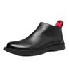 Men's Winter Chelsea Boots - Velvet-Lined Genuine Leather High-Top Martin Boots, British Style.