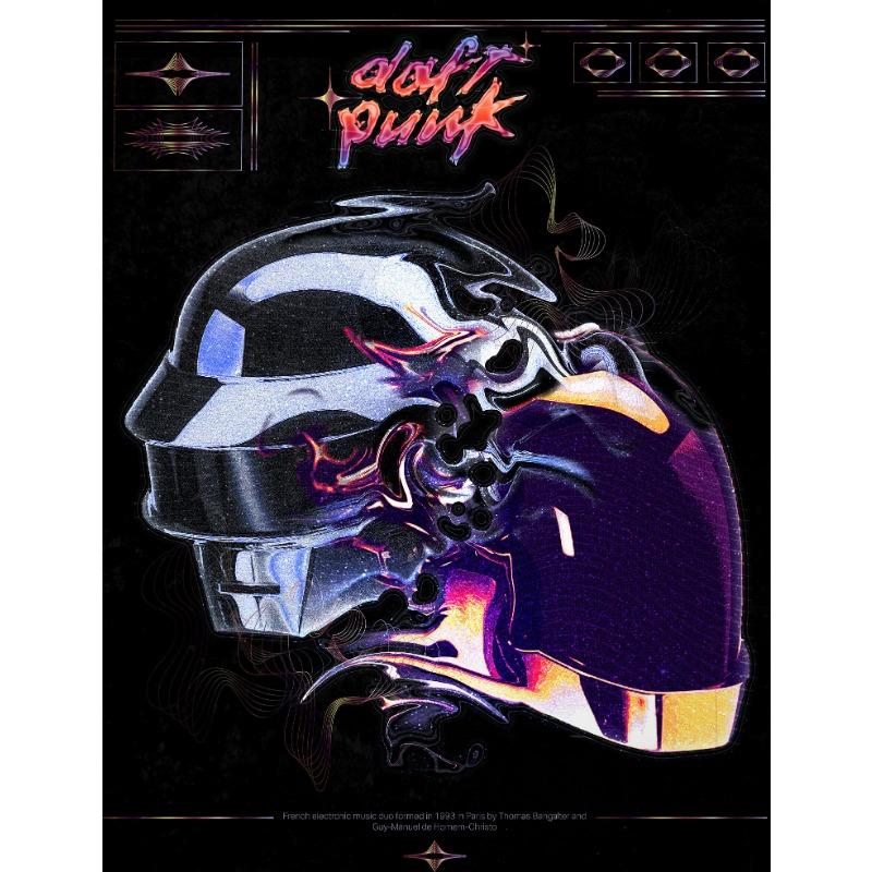 Vintage Daft Punk 1997 Album Music Legend Art Poster Canvas Painting Wall Prints Picture for Living Room Music Studio Home Decor
