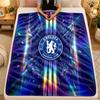 Flannel BlanketChelsea FC Warm Soft Throw Blanket for Indoor Sofa Bed Living Room Use