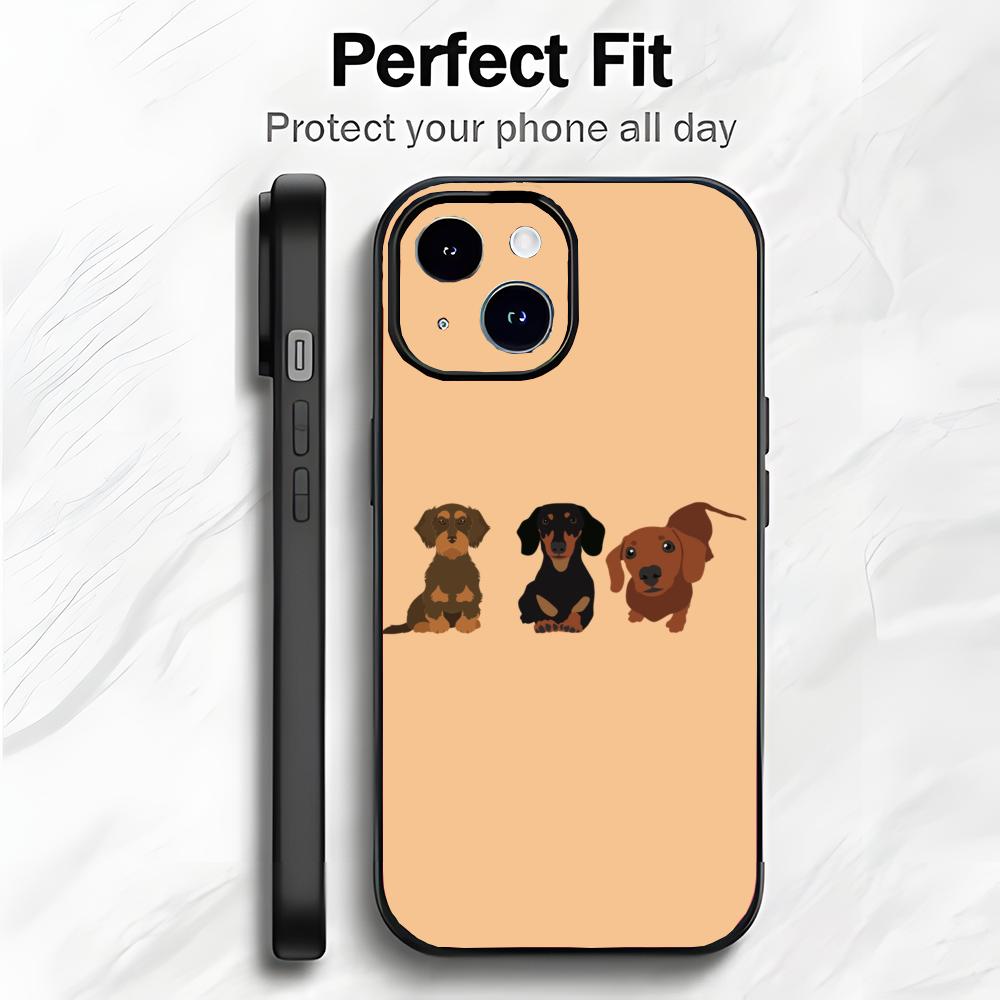 

Cute Long Dog D-Dachshund Phone Case Phone Case Soft Packaging Lightweight For iPhone17 16 15 14 13ProMax iphone12promax