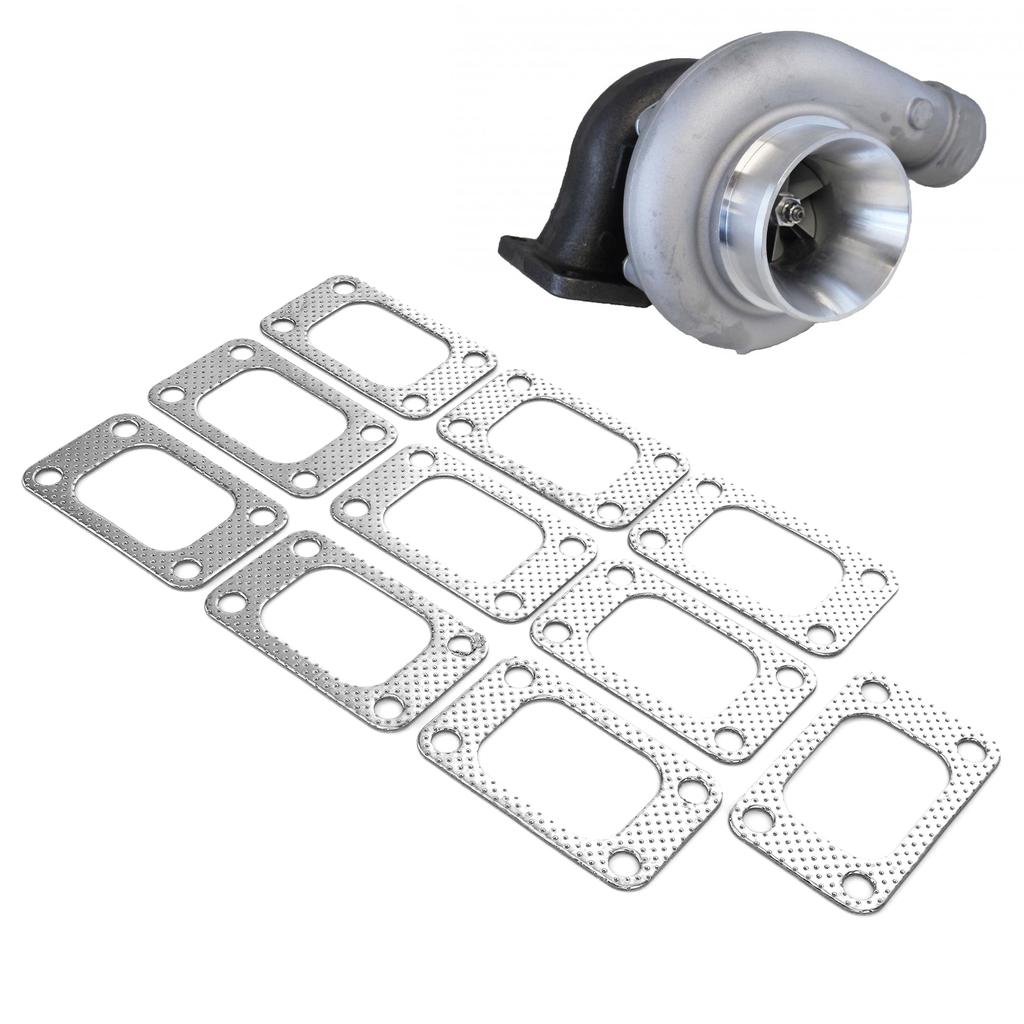 Set 10 buc Garnituri Turbo Flanșă T3 Grafit Aluminiu Potrivit pentru T34 T35 T38 GT35 Turbo
