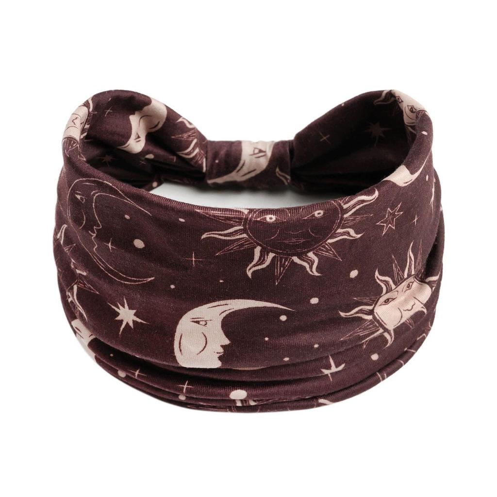 Women's Wide Retro-Style Elastic Sports Headband - Yoga & Hair Accessory