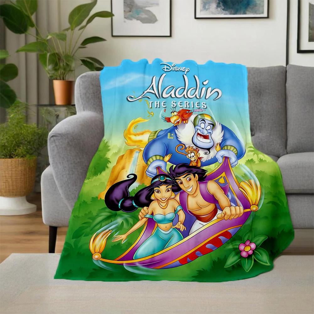 1pc, Disney Aladdin The Serics Blanket Soft and Cozy for All Seasons, Living Room, Travel, Camping, Car Blankets