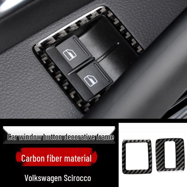 Volkswagen Scirocco Interieur Kohlefaser Konsole, Schalthebelrahmen, Türgriff & Luftausströmer Aufkleber Zubehör