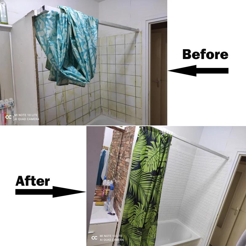 10/25pcs 3D Foam Wall Stickers Waterproof Self Adhesive Wallpaper Sticky Panels for Bedroom Living Decor Room Kitchen Bathroom D