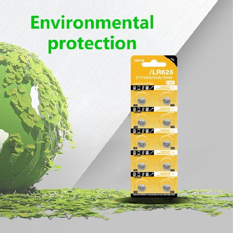 10pcs/sheet AG4 LR626 Button Cell Batteries 1.5V High Capacity Coin Battery for Watches Toys And Small Electronics