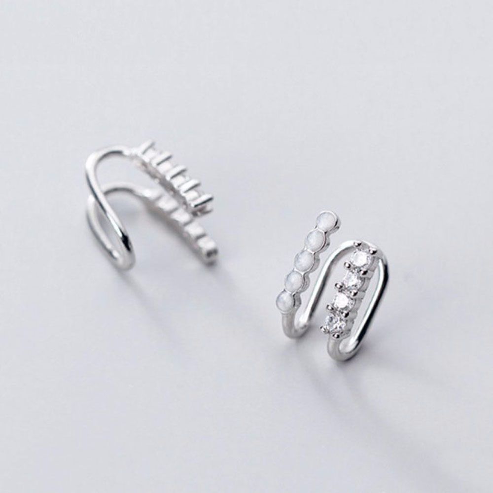 Ear Hole Ear Cuff Double Layer Zinc Zinc Alloy Ear Bone Clip Cartilage Clip Clip Earrings Ear Clip