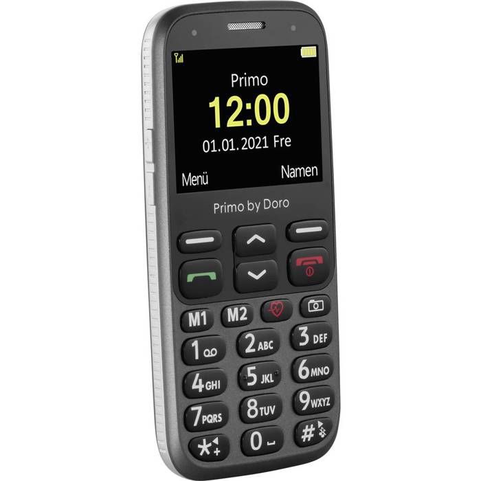 Doro Primo 368 5,84 cm (2.3) 92 g Noir, Graphite Téléphone pour Seniors - 360084