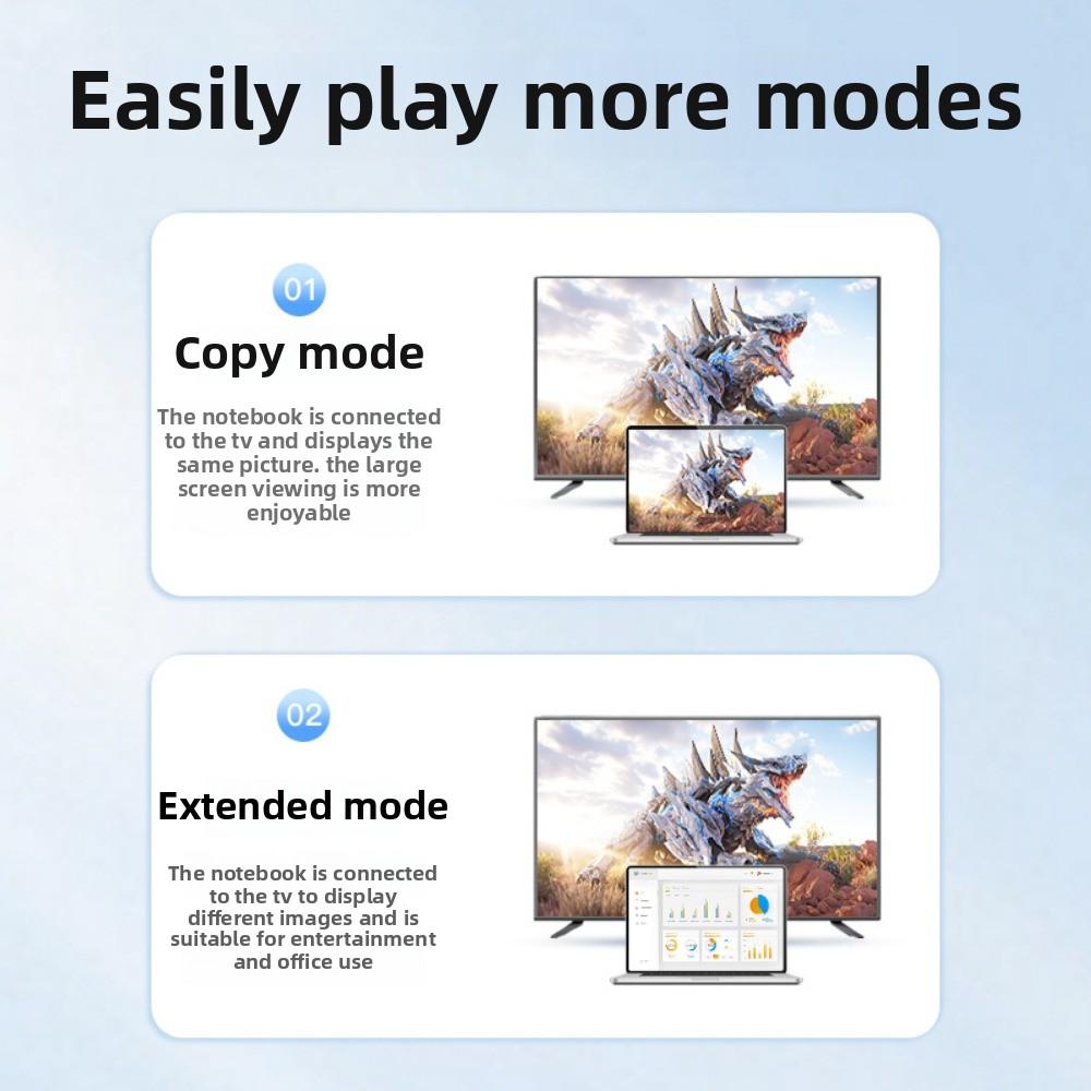 4K30 Type C to HDMI Dock USB C Hub 3 in 1 Adapter for Laptop with Multi Function