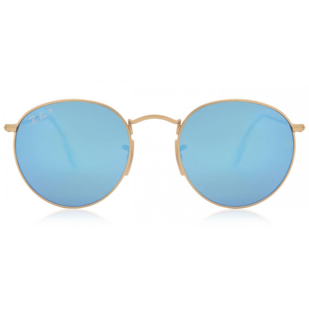 Ray Ban Rb3447 Men Sunglasses Flash Polarized Lenses Matte Gold/50-21-145