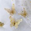 12Pcs/Set 3D Hollow Butterfly Wall Sticker DIY Wedding Decoration Living Room Home Decor Butterflies Decal Stickers