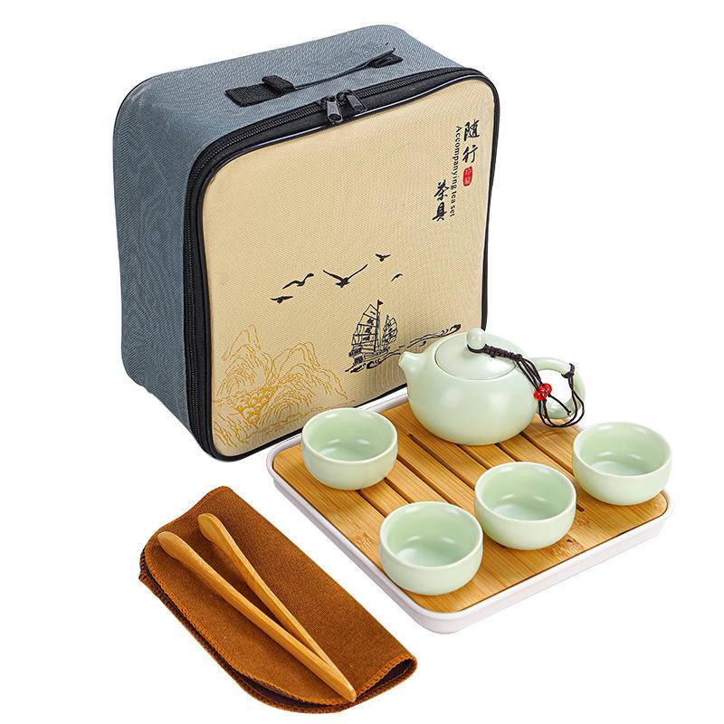 Travel Tea Set, Household Portable Set, Outdoor Souvenir, Chinese New Year Gift