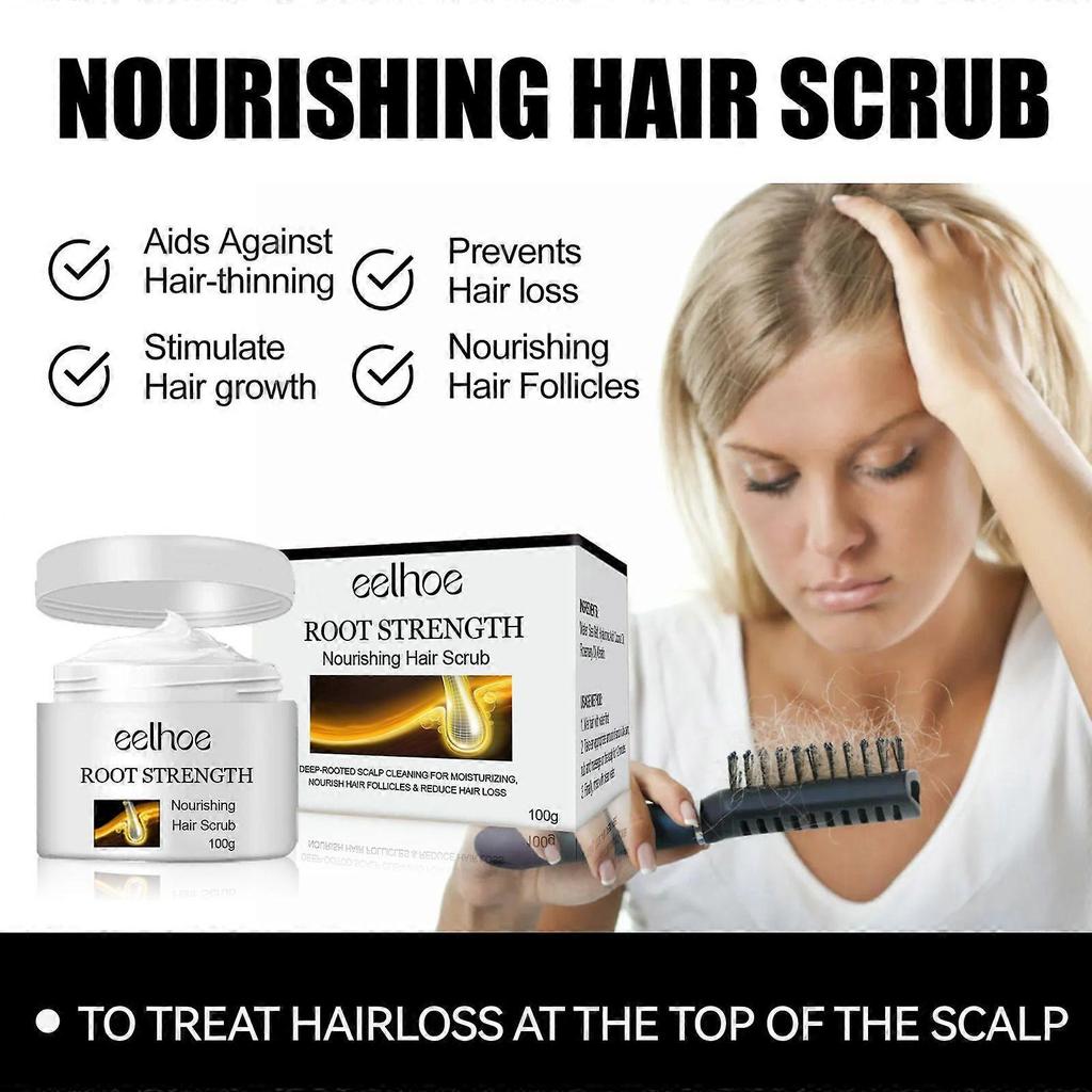 Eelhoe Scalp Scrub Hair Strengthening Anti-Hair Loss Deep Cleansing Volumizing Anti-Dandruff Refreshing Shampoo