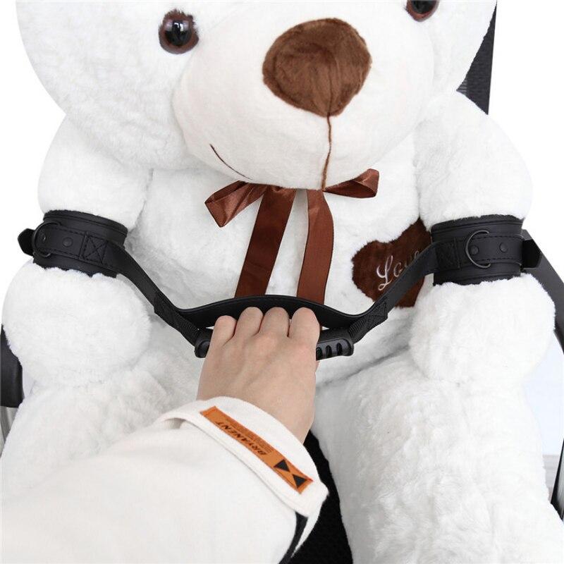 Leather Black Handcuffs Traction Adult Sex Toy Bondage Sex Furniture Slave BDSM Chastity Fetish