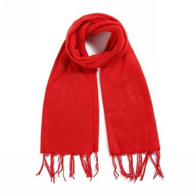 Promotional Gifts, Christmas Gifts, Double-sided Velvet Fringed Red Scarf