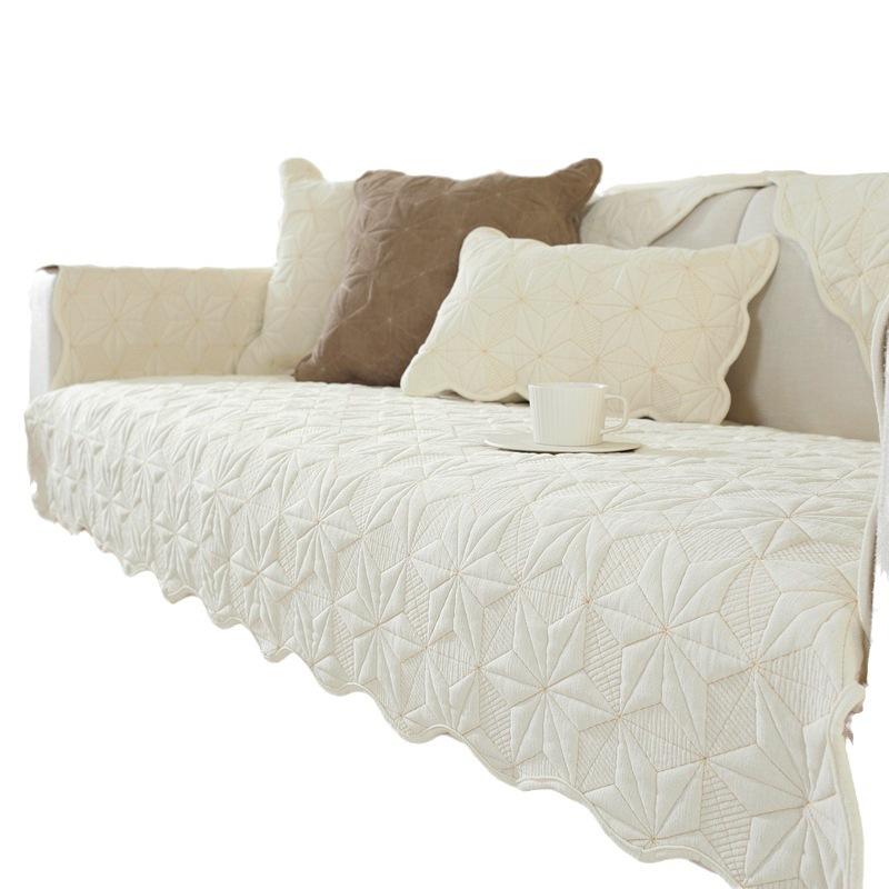 Chenille Sofa Cushion Four Seasons Universal Seat Cushion Non-Slip Sofa Cover Cover Cloth Advanced Cream Style