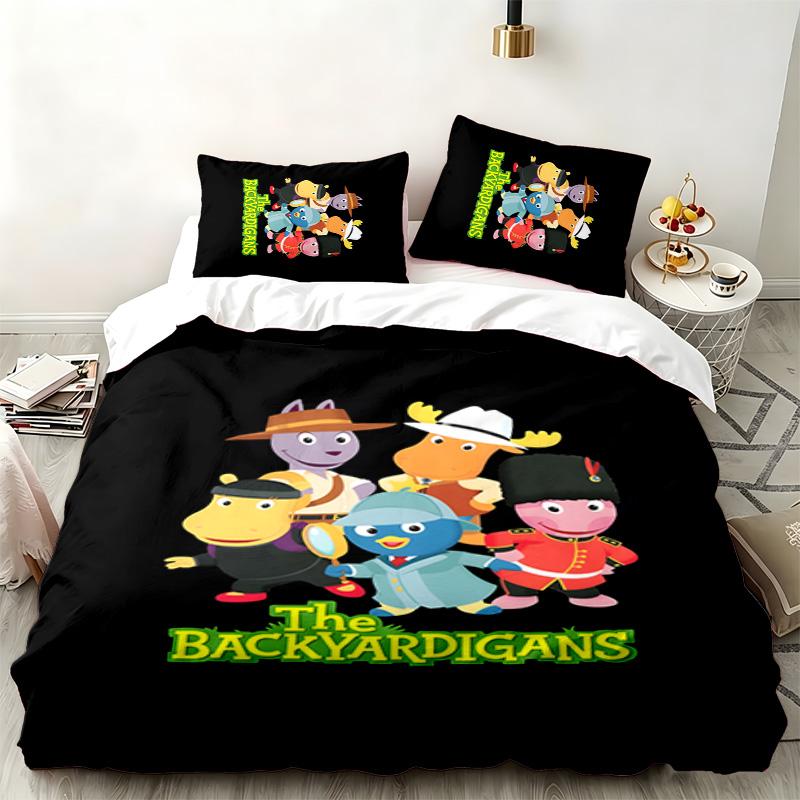 Backyardigans 3pc set Perfect for bedroom use Comfortable bedding set includes a duvet cover and two pillowcases Ideal birthday or Christmas gift