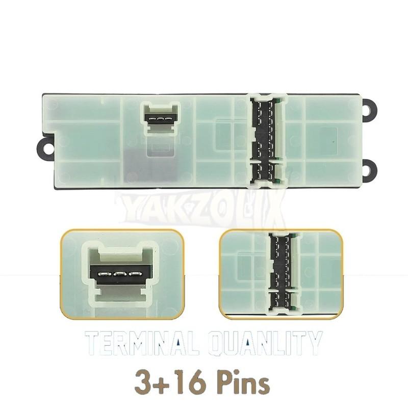 For Nissan X-Trail Wingroad Y11 Patrol GU Y61 Stagea 1997-2017 Power Window Master Switch Lifter Button 25401-EQ305 25401-AL500