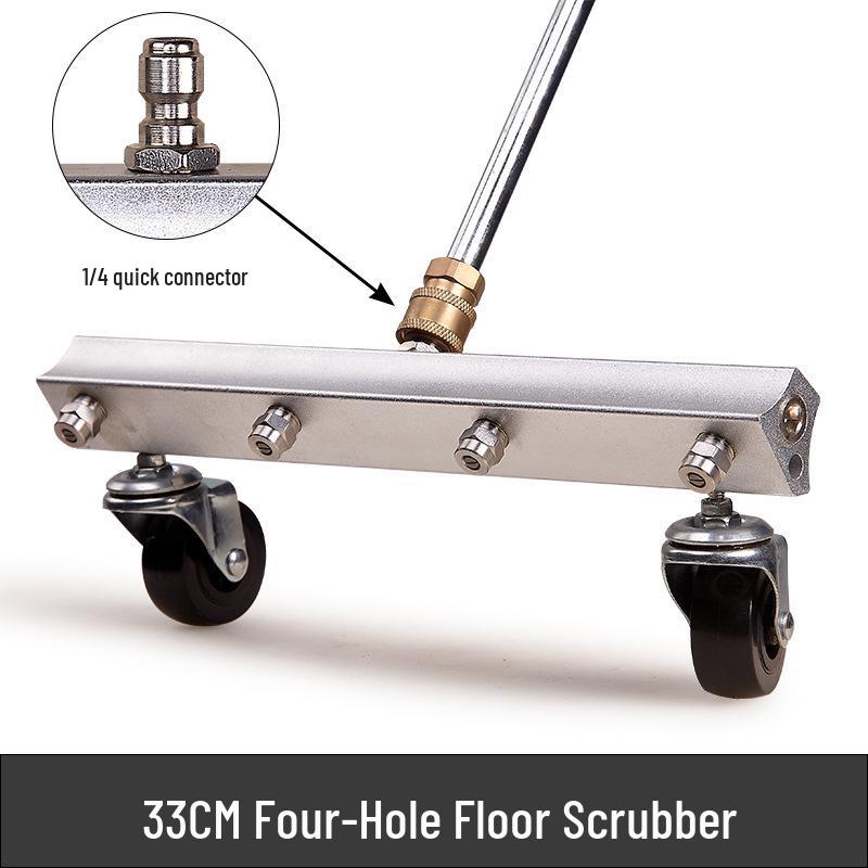 Efficient Push-Type High-Pressure Floor and Chassis Cleaner with Multi-Hole Disc