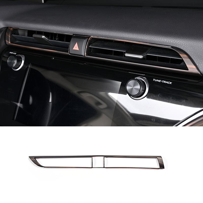 For Toyota Camry   Instrument Console Gear Water Cup Cover Air Vent Trims Car Interior Peach Wood Decoration