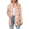 Women's Long Sleeve Cardigan V Neck Fashion Printed Shirt Lightweight  Casual Loose Thin Cardigans With Pockets
