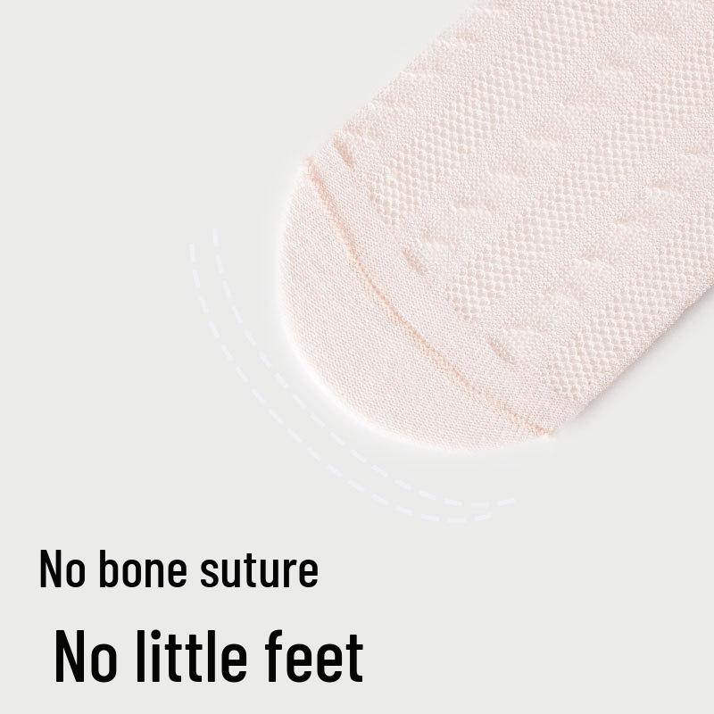 Spring & Summer Baby Bubble Cuff Mesh Socks - Thin, Seamless, Antibacterial for Infants & Toddlers