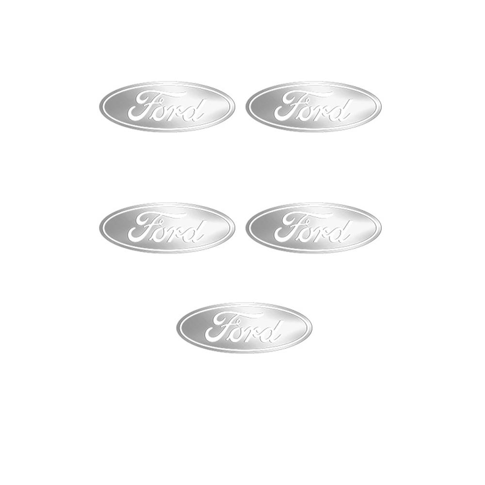 5/10/20PCS Universal Car Metal Small Stickers Center Cover For Ford ST FOCUS Mondeo MK3 MK4 Mustang Fiesta Edge Kuga Transit MK5