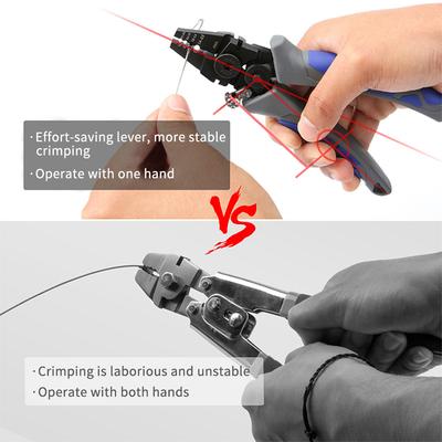 Wire Cutters Fishing Plier Wire Rope Leader High Carbon Steel Crimping Tool Pipe Crimping Pliers