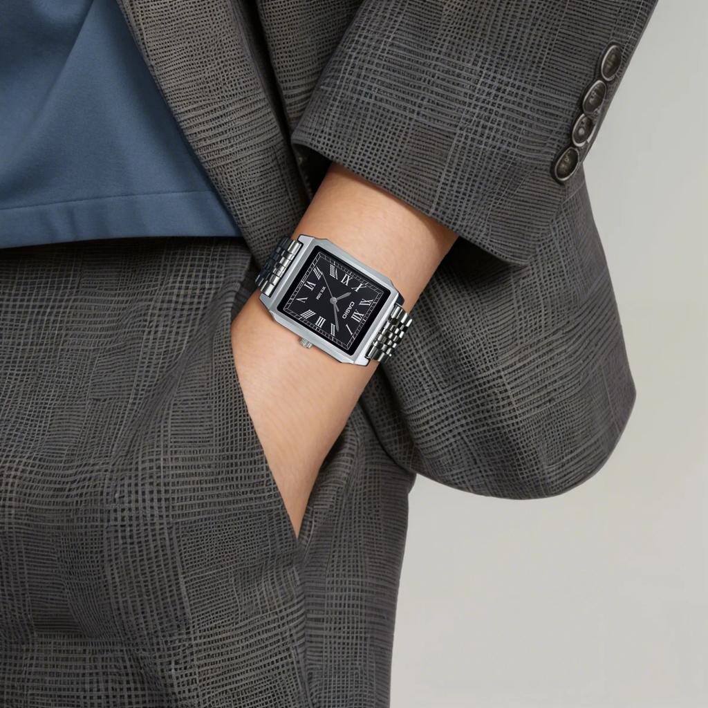 CASIO Classic Collection 50m Water Resistant Quartz Movement Stainless Steel Strap Watch Unisex MTP-B190D-1BV