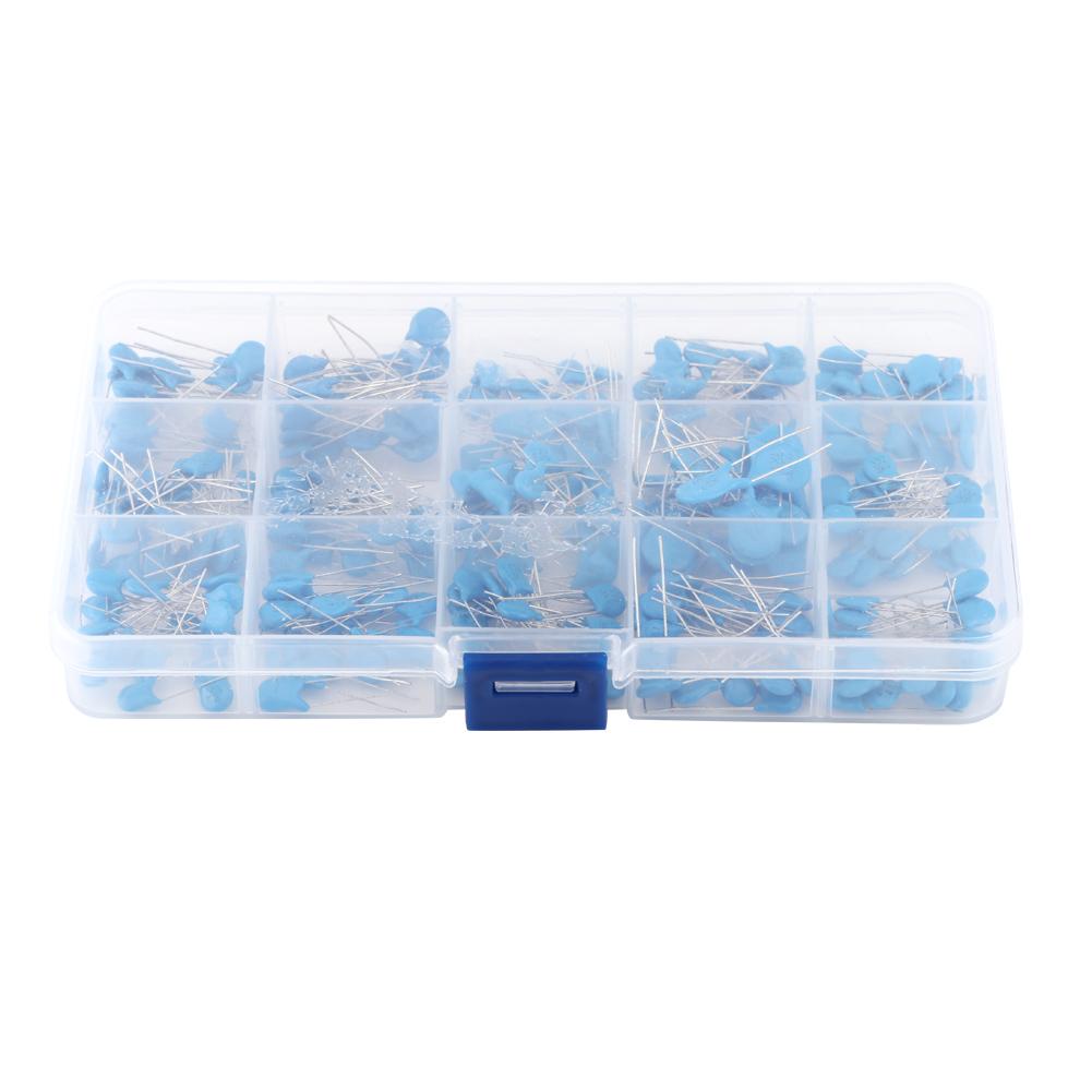 300pcs 15 Values High Voltage Ceramic Capacitors Assortment Assorted Kit With Box
