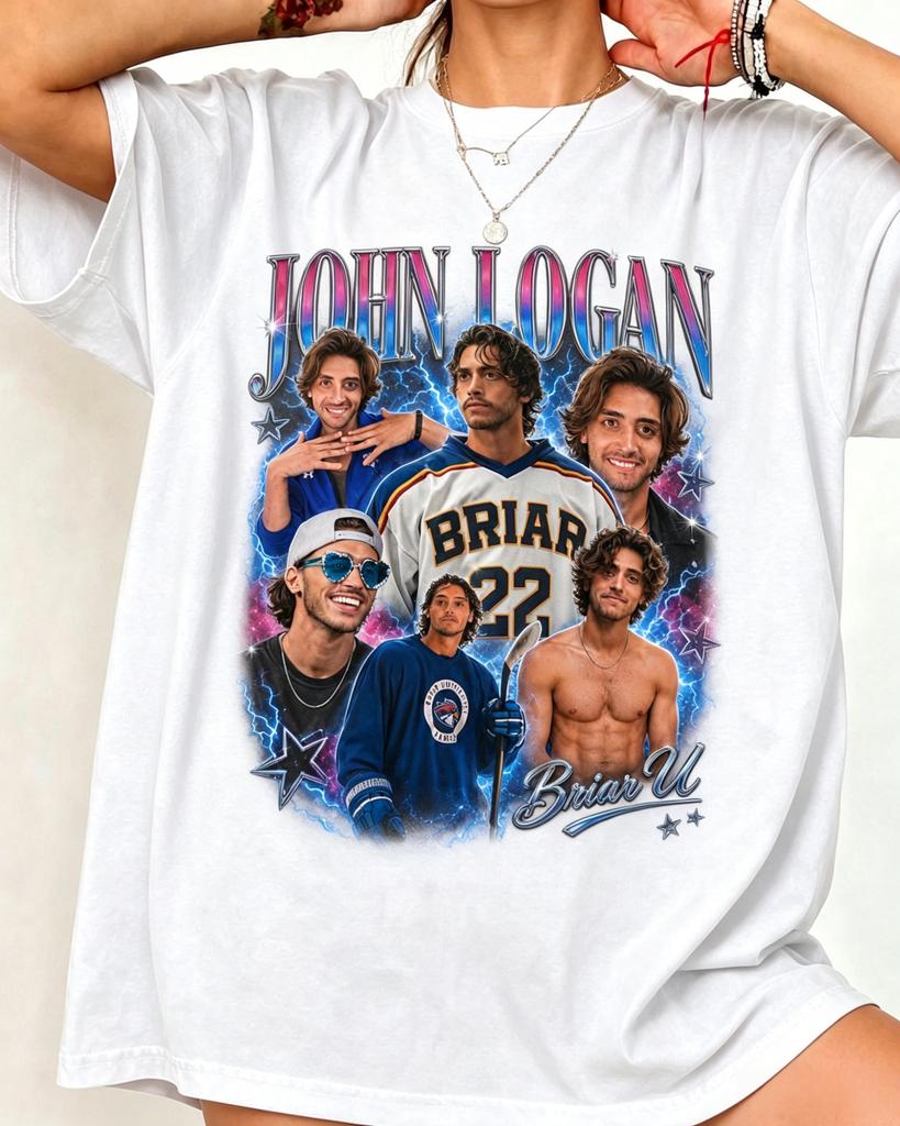 Hors Campus John Logan Briar University T-shirt Unisexe Femme Été Coton Vêtements Mode Manches Courtes T-shirt Streetwear Unisexe